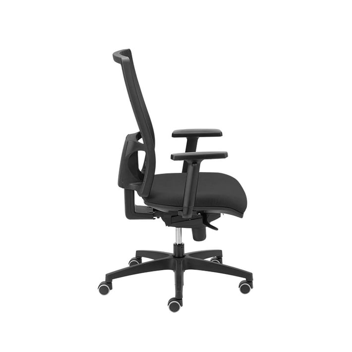 MJ Ергономичен стол Passion ZC/ASY-T1, работен, сива седалка, черна облегалка