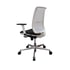 MJ Ергономичен стол Ada White, работен, черна седалка, бяла облегалка