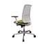 MJ Ергономичен стол Ada White, работен, светлозелена седалка, бяла облегалка