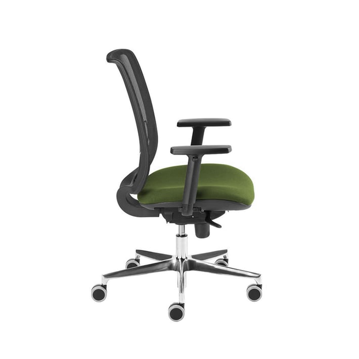 MJ Ергономичен стол Ada Black, работен, зелен