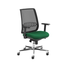 MJ Ергономичен стол Ada Black, работен, тъмнозелен