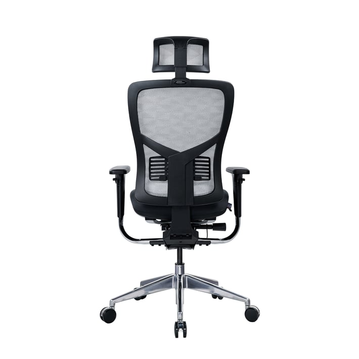 RFG Ергономичен стол TECH@PRO, черна седалка, бяло-черна облегалка