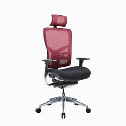 RFG Ергономичен стол TECH@PRO, черна седалка, червена облегалка