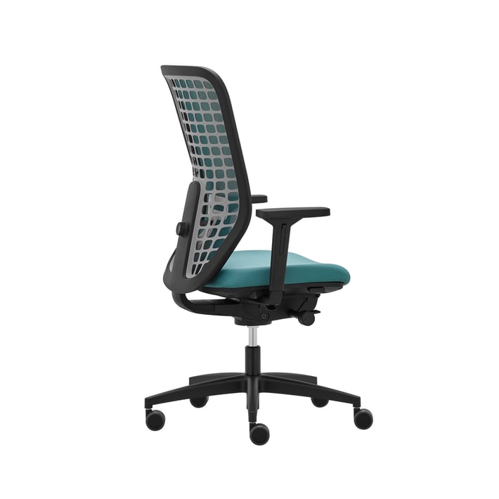 Rim Ергономичен стол Space SP1522, тюркоаз, сглобена мостра