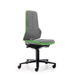 Bimos Индустриален ергономичен стол Neon 9573, сив и зелен