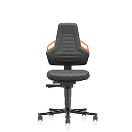 Bimos Индустриален ергономичен стол Nexxit 9033, черен и оранжев