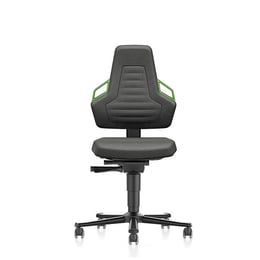 Bimos Индустриален ергономичен стол Nexxit 9033, черен и зелен