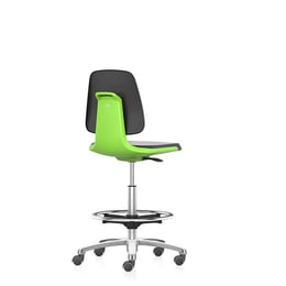 Bimos Лабораторен ергономичен стол Labsit 9125, черен и зелен