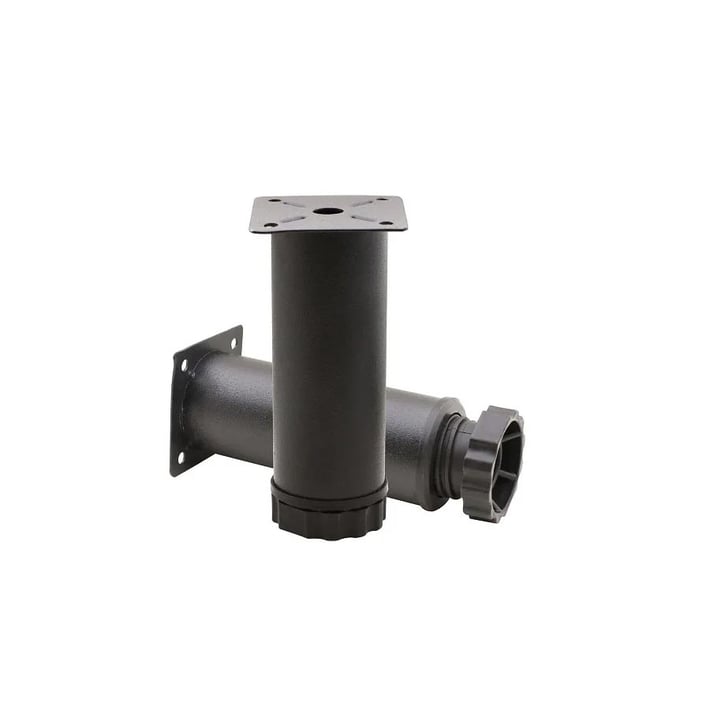 Крак за мебели, 55 х 55 х 100 mm, черен мат, 4 броя в комплект