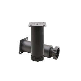 Крак за мебели, 55 х 55 х 100 mm, черен мат, 4 броя в комплект