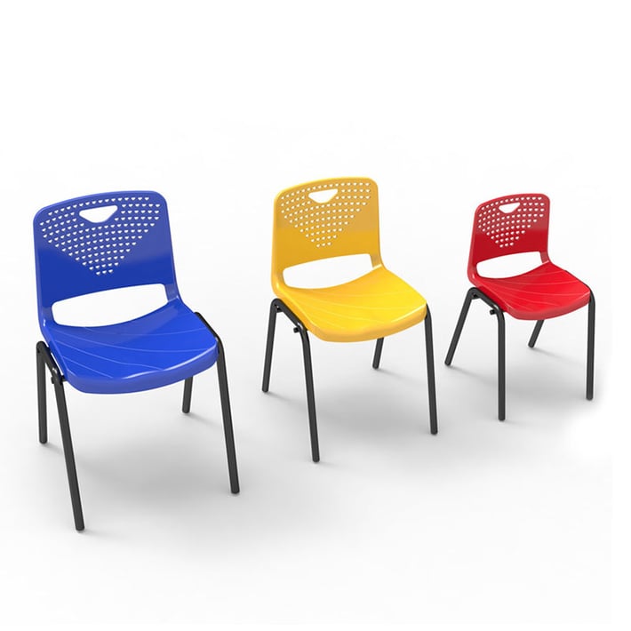 RFG Ученически стол Stilo, 380 х 350 х 430 mm, жълт, от V до VIII клас