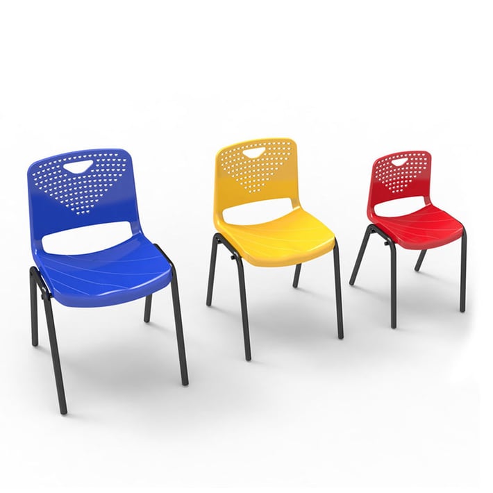 RFG Ученически стол Stilo, 430 х 425 х 460 mm, червен, от VIII до XII клас