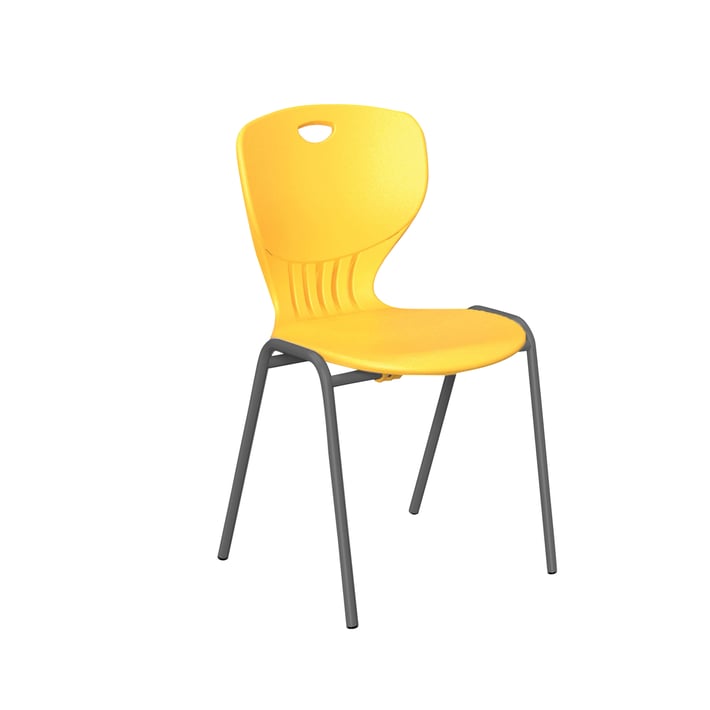 RFG Ученически стол Maxima A, от VIII до XII клас, рамка графит 43 х 45 х 46 cm, жълт