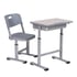 RFG Ергономичен Чин и стол Ergo School, с регулируема височина, сив цвят, от I до XII клас