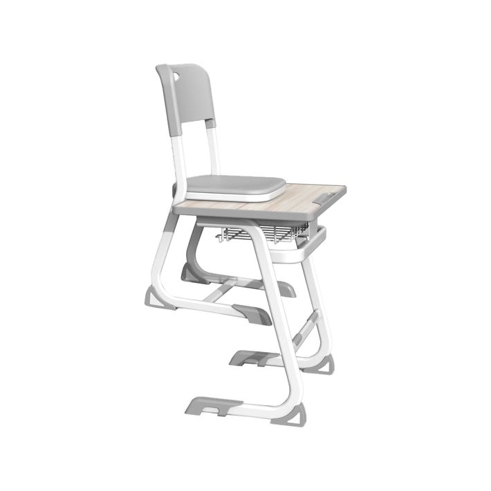 RFG Ергономичен Чин и стол Istudy White, от I до VIII клас