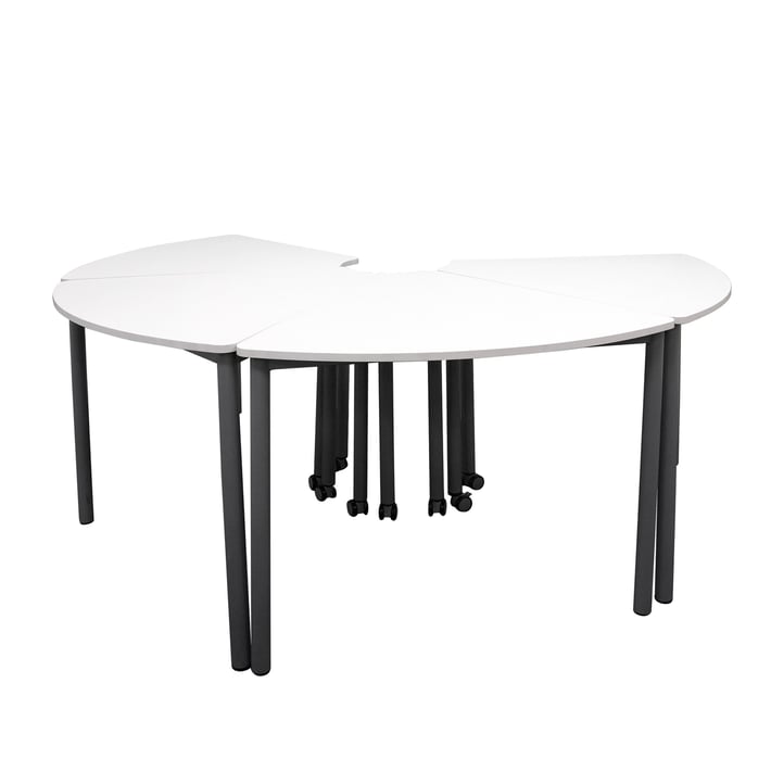 RFG Ученическа маса Flexus, дъга, MDF, 120 х 60 х 76 cm, сглобена мостра