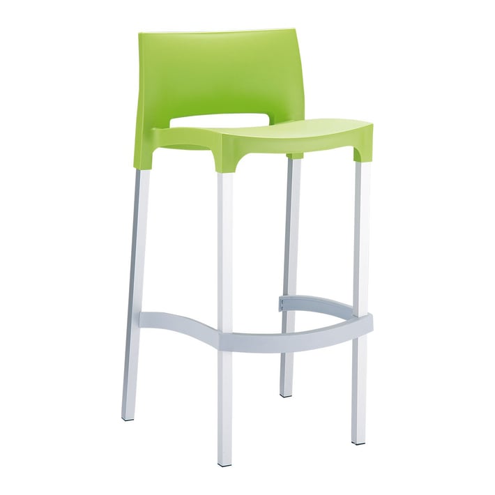 RFG Бар стол Joy, пластмасов, светлозелен