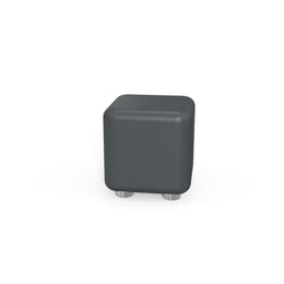 RFG Табуретка Cube, 60 х 60 х 43H, екокожа, цвят графит