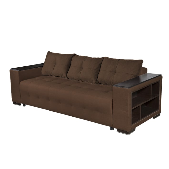 Диван тройка Leon Покет, 2270 х 930 х 830 mm, кафяв