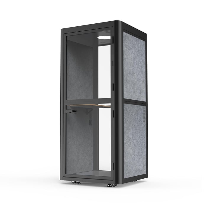 Кабина Flexi101, шумоизолираща, 1020 х 1020 х 2260 mm, сива