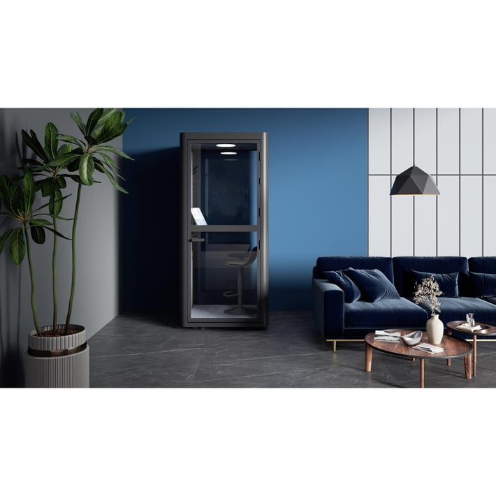 Кабина Flexi101, шумоизолираща, 1020 х 1020 х 2260 mm, сива