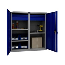 Шкаф за инструменти ТС1095 100302, 950 х 500 х 1000 mm, синьо-сив