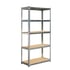 RFG Стелаж, метален, с 5 рафта, 900 х 400 х 1800 mm, MDF, до 175 kg