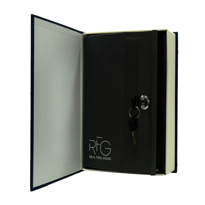 RFG Каса книга за пари и ценности, 24 cm, тъмносиня