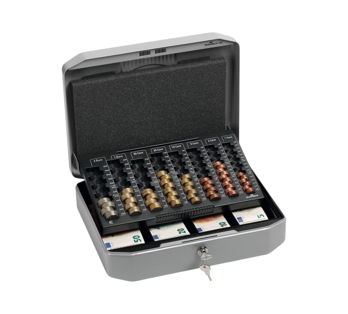 Durable Каса за пари Uroboxx, в евро, M, сива