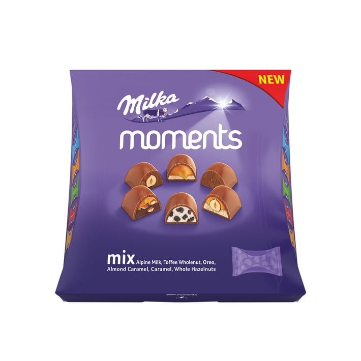 Milka Шоколадови бонбони Моменти, асорти, 169 g