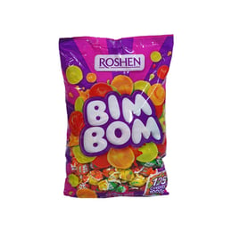 Roshen Бонбони Bim Bom, карамелажни, с плодов пълнеж, 1 kg