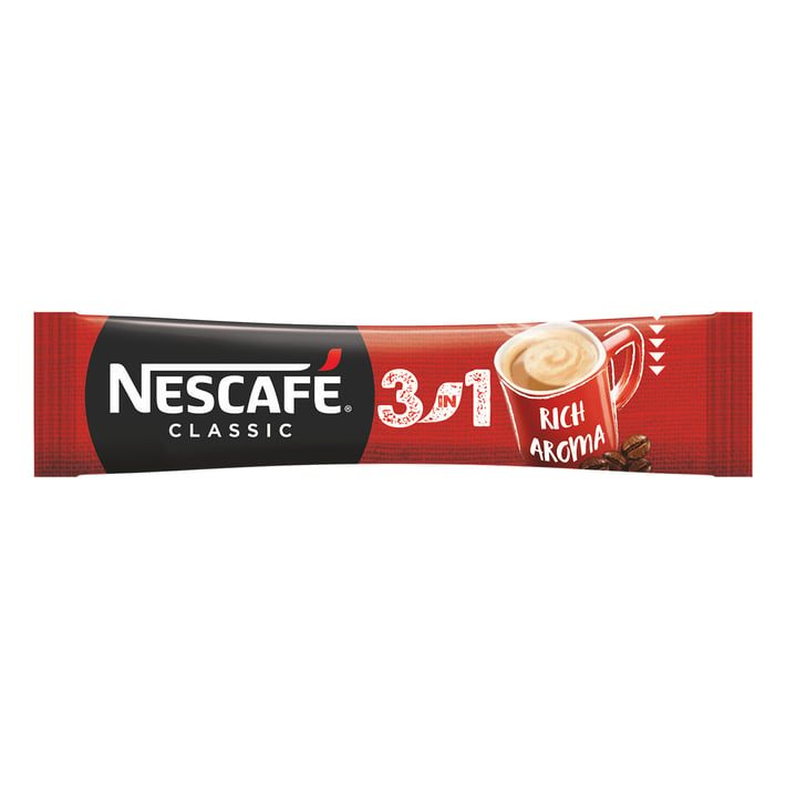 Nescafé Разтворимо кафе 3in1, 16.5 g, в пакетче, 10 броя