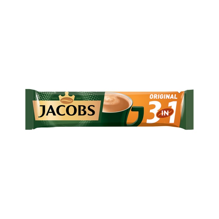 Jacobs 3in1 Разтворимо кафе Original, в пакетче, 18 g, 20 броя