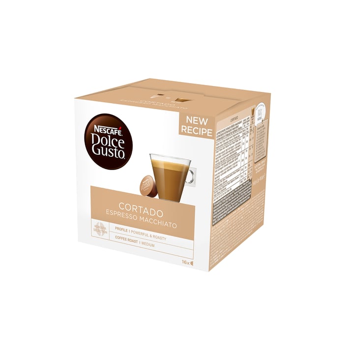 Nescafé Dolce Gusto Кафе капсула Cortado Espresso Macchiato, 16 броя