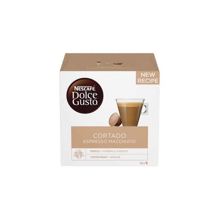 Nescafé Dolce Gusto Кафе капсула Cortado Espresso Macchiato, 16 броя