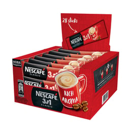 Nescafé Разтворимо кафе 3in1 Classic, 16.5 g, в пакетче, 28 броя