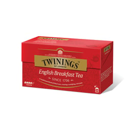 Twinings Чай „Английска закуска“, черен, 2 g, в пакетче, 25 броя