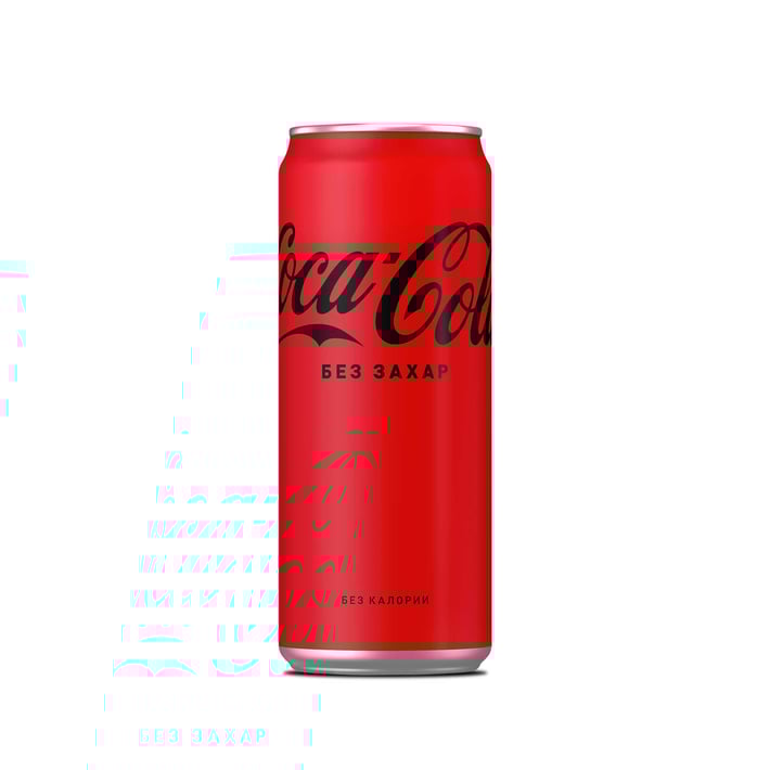 Coca-Cola Газирана напитка Zero, без захар, 330 ml, в кен