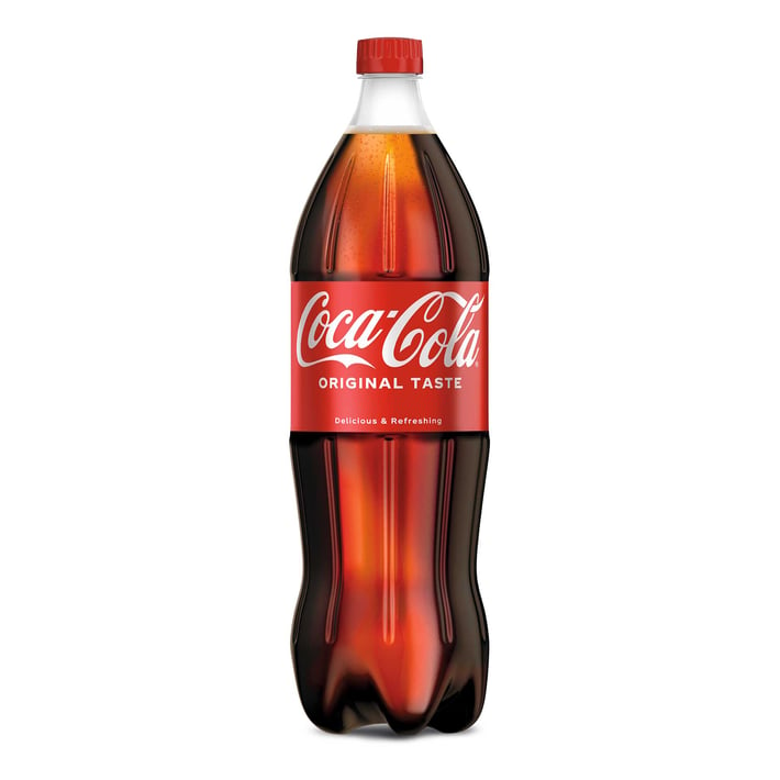 Coca-Cola Газирана напитка, 2 L, в пластмасова бутилка