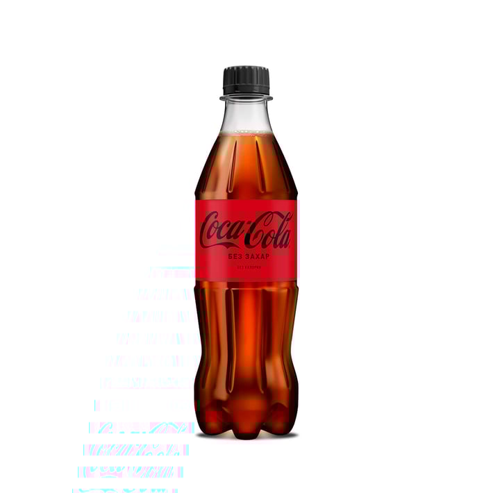 Coca-Cola Газирана напитка Zero, без захар, 500 ml, в пластмасова бутилка