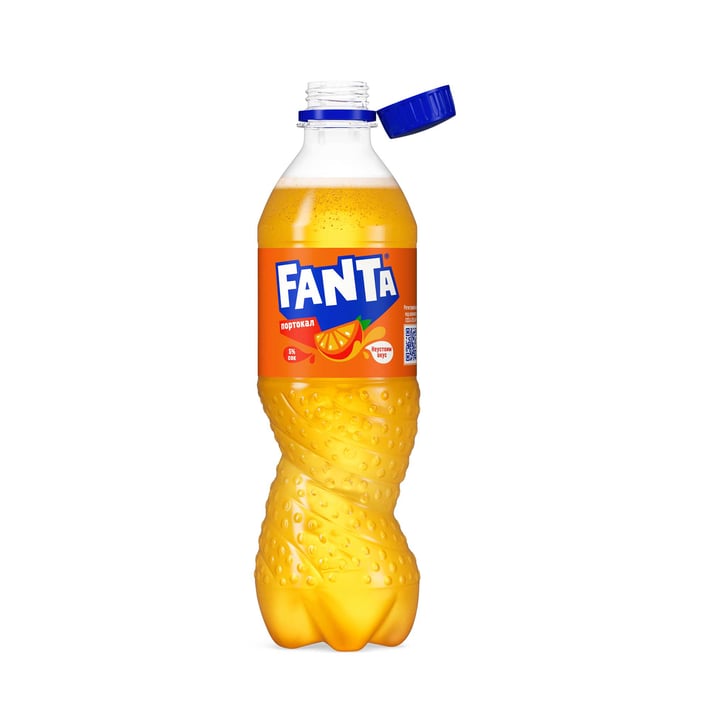 Fanta Газирана напитка, портокал, 500 ml, в пластмасова бутилка