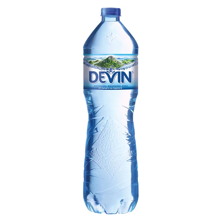 Devin Минерална вода, 1.5 L, в пластмасова бутилка