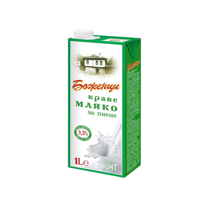 Боженци Прясно мляко UHT, 3.5%, 1 L
