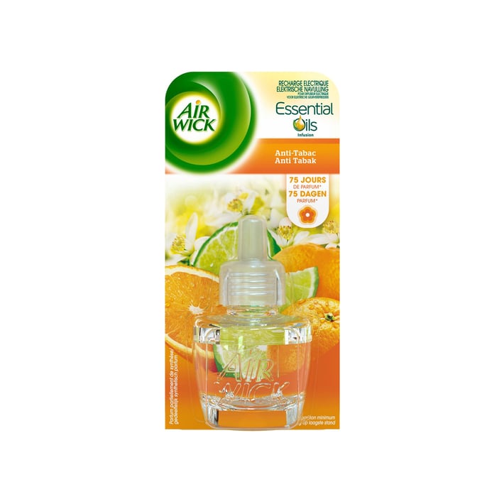 Air Wick Пълнител за електрически ароматизатор, против тютюнев дим, 19 ml