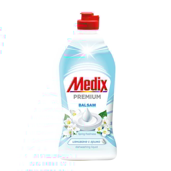 Medix Препарат за миене на съдове Balsam, пролетна свежест, 415 ml, бял