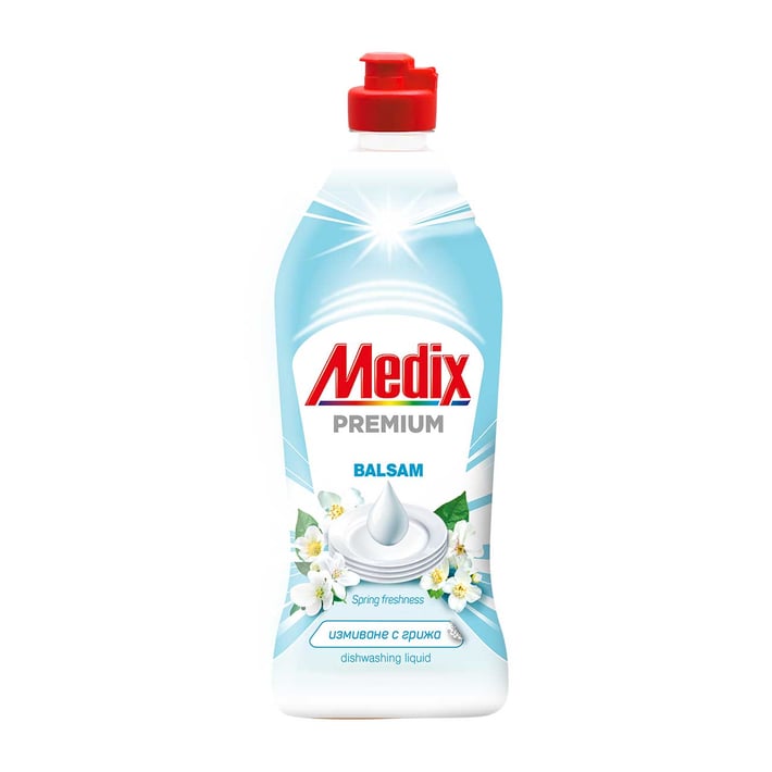 Medix Препарат за миене на съдове Balsam, пролетна свежест, 750 ml, бял