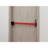 Лента за ограничително колче, за стенен монтаж, 200 cm, червена