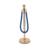 Въже със златиста закопчалка Velor, 160 cm, синьо
