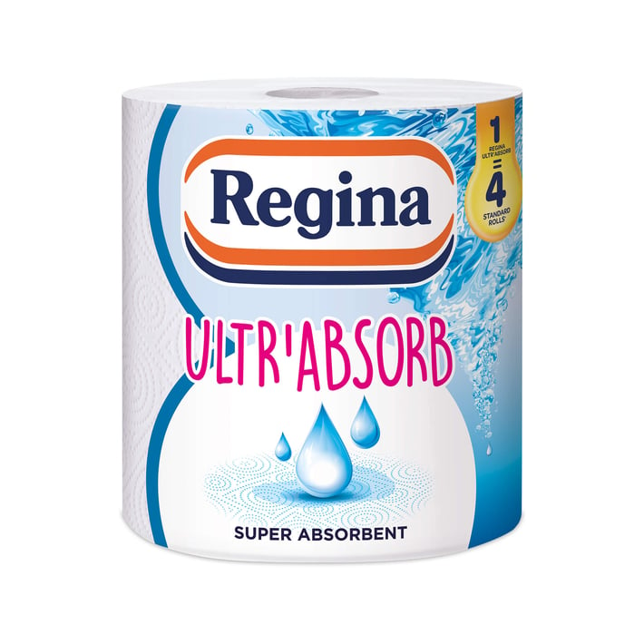 Regina Кухненска ролка Ultra Absorb, целулоза, трипластова, 1 брой