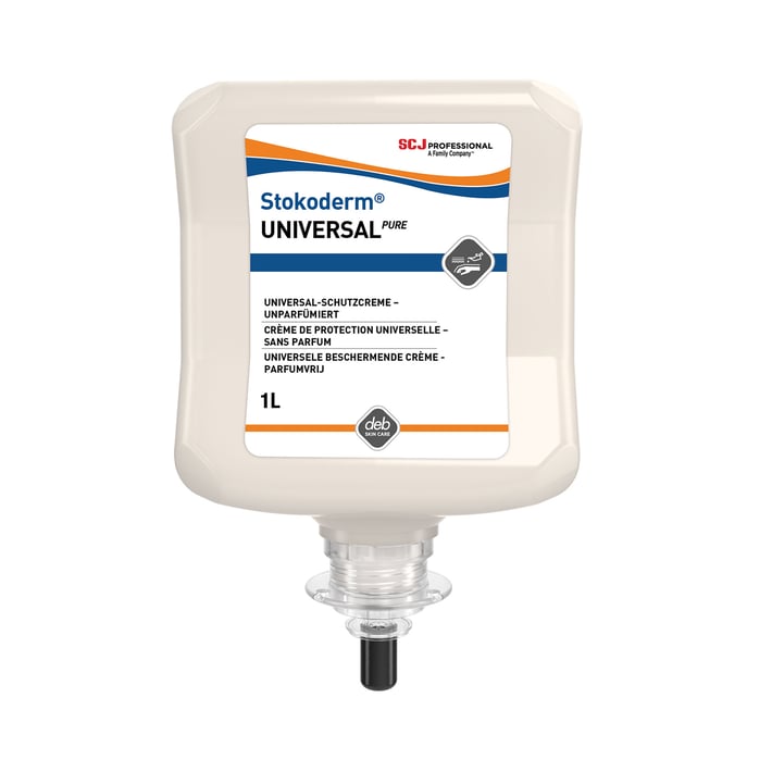 SCJohnson Крем за ръце Stokoderm Universal Pure, предпазващ, 1 L